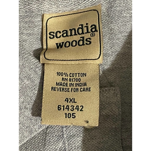 Men’s light gray Scandia Woods 2 button pocket Long-Sleeve Piqué Polo 4 XL - Picture 7 of 12